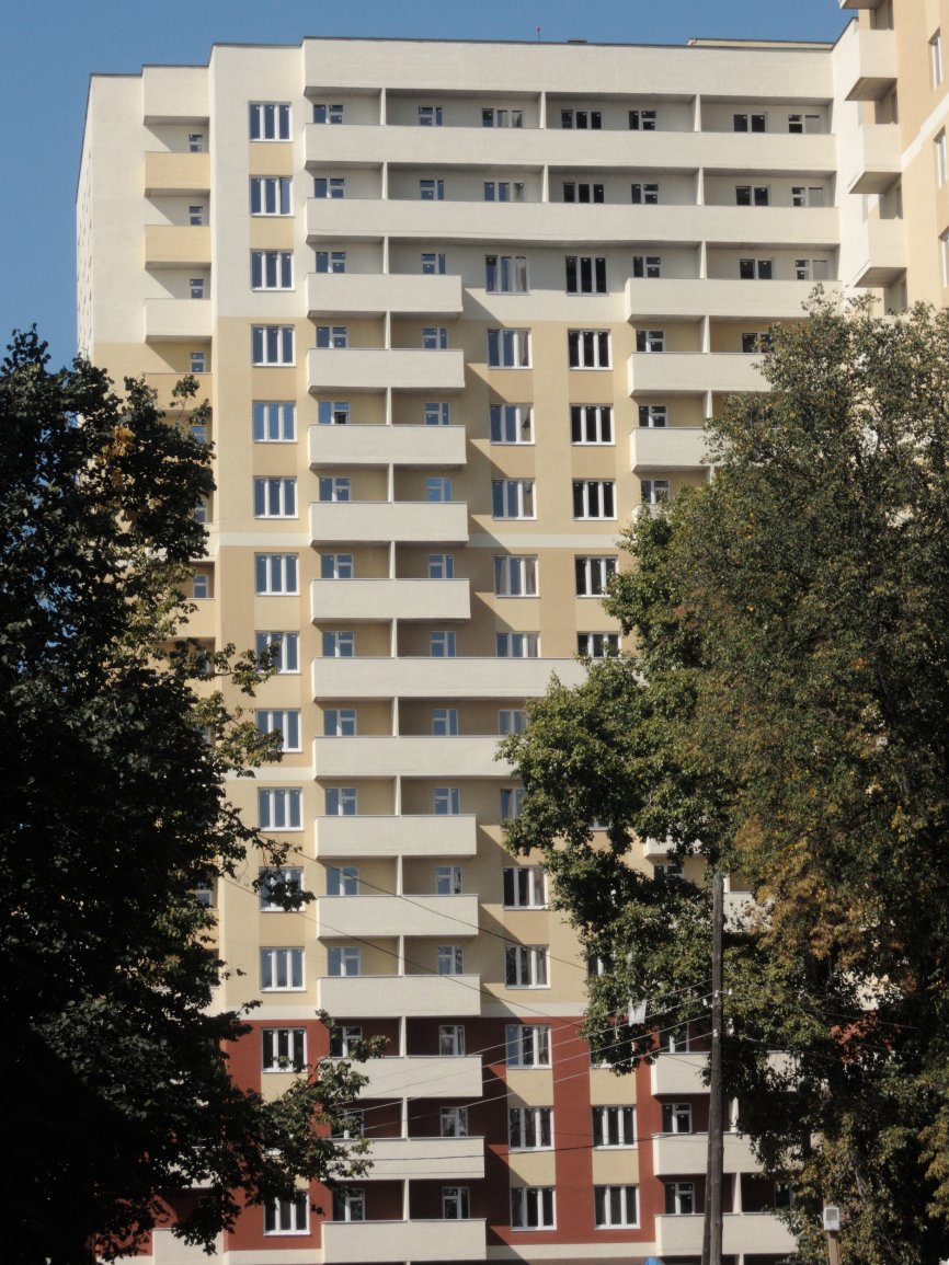 Ход строительства ЖК Панорама, литер 1 (по ул. Карла Маркса) на 26 августа 2018