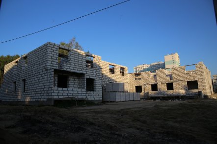Ход строительства Микрорайон Новая Дерябиха, дом № 70 на 27 августа 2018