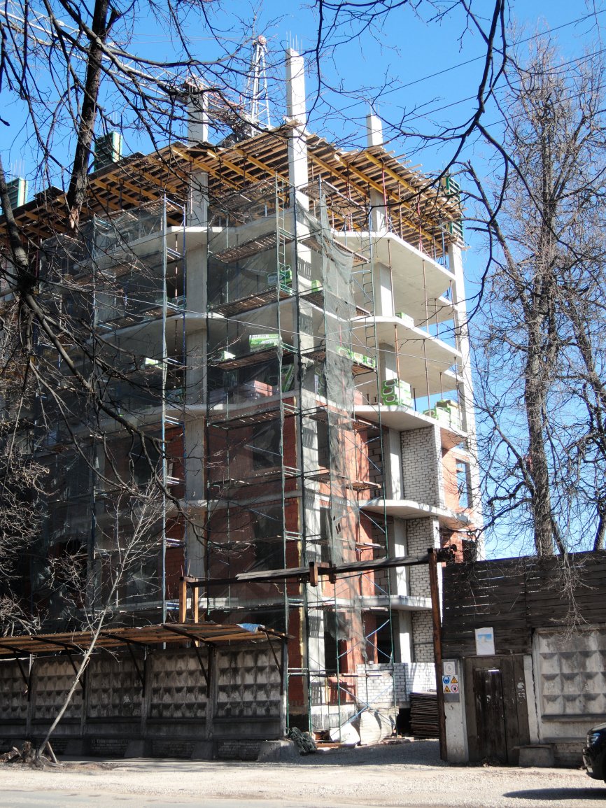 Ход строительства ЖК на ул. Садовой на 19 апреля 2019