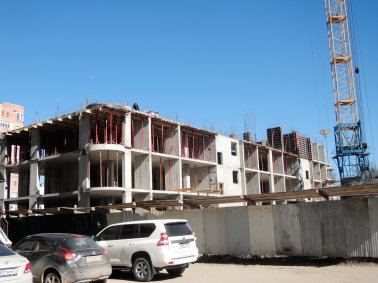 Ход строительства ЖК на ул. Маяковского (10-ти этажный дом) на 19 апреля 2019