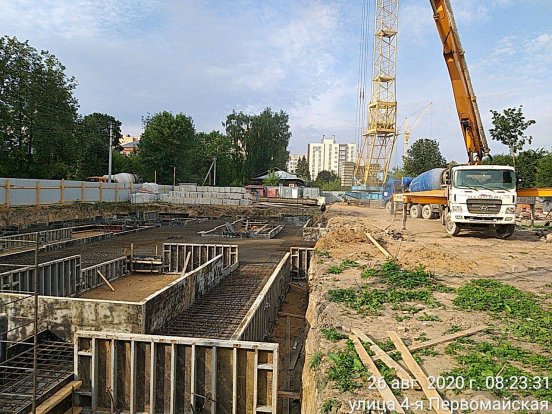Ход строительства ЖК «Майские зори» на 26 августа 2020