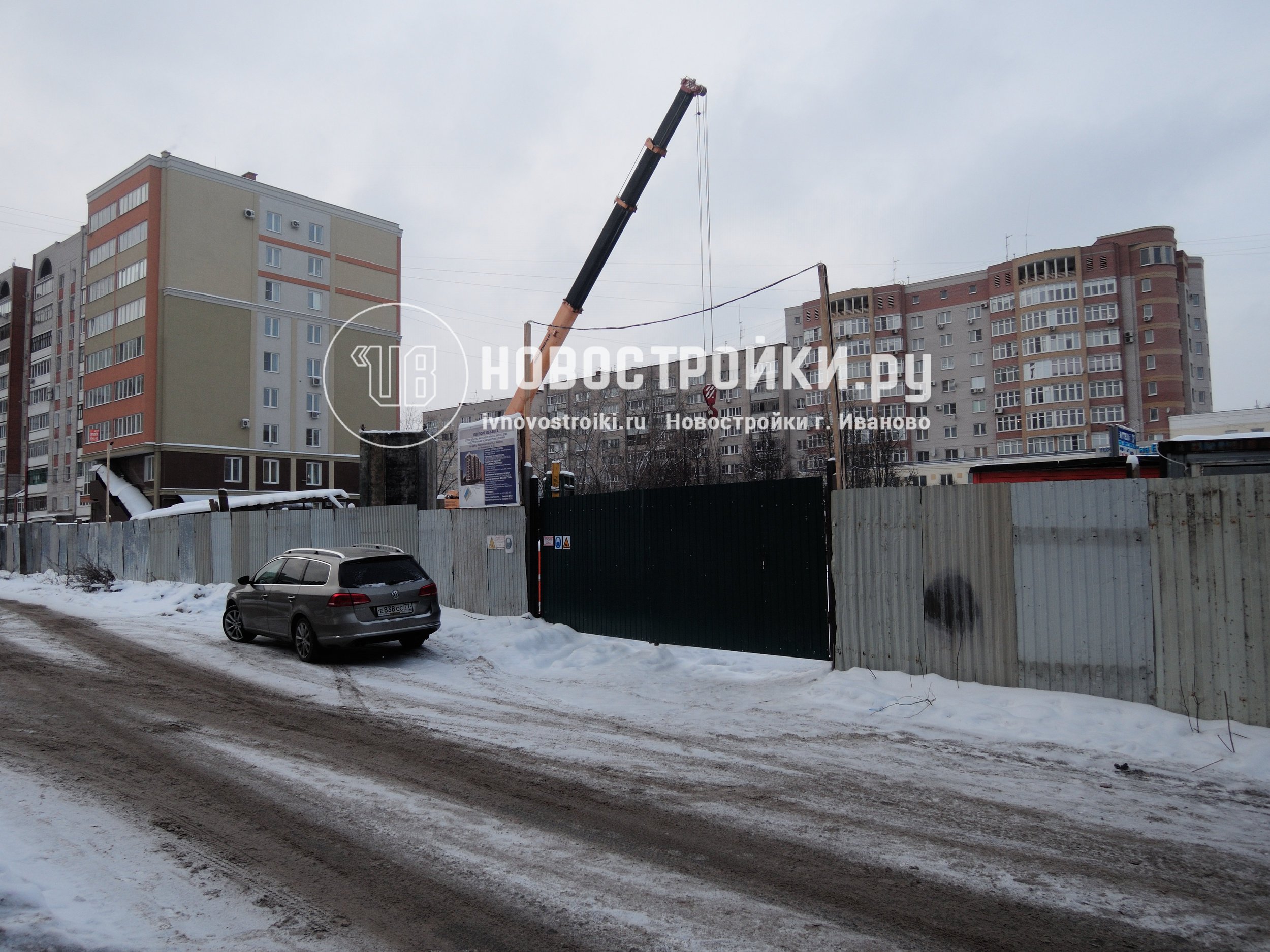 Ход строительства ЖК на ул. Маяковского (10-ти этажный дом), г. Иваново на  21 декабря 2018