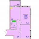 Планировка квартиры в ЖК Центральный (ул. Зеленая), г. Иваново, общая площадь 60.80 кв. м.
