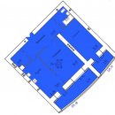 Планировка квартиры в ЖК Аристократ 2 (1 очередь, ул. Лежневская), г. Иваново, общая площадь 65.42 кв. м.