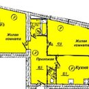 Планировка квартиры в ЖК Малахит, литер 14, г. Иваново, общая площадь 66.90 кв. м.