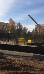 Ход строительства ЖК Тихий Бор (ул. Деревенская) на 2 октября 2014